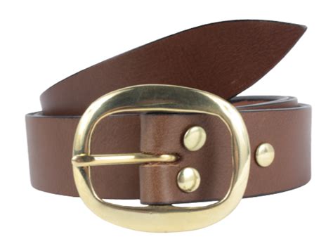 125 Inch Brown Classic Trouser Belt Mens Leather Trouser Belt