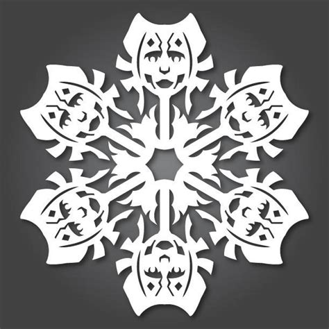 51 Free Paper Snowflake Templates—star Wars Style