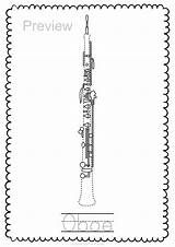 Musique Woodwind Instruments Bassoon Hautbois Nastroje Hudebni Dadada sketch template