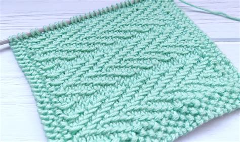 Free Knitting Patterns Zigzag Stitch Knitting Pattern