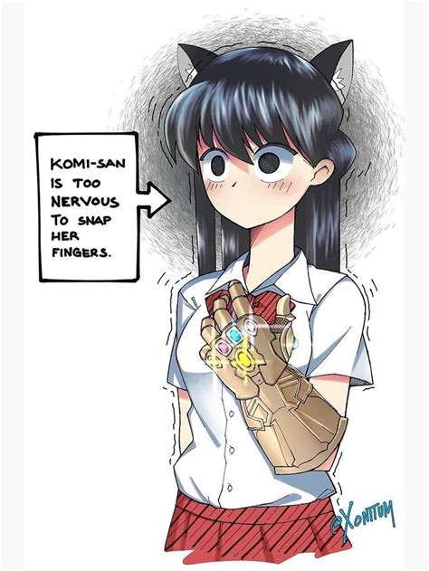 Komi San Cant Communicate Infinity Komi Poster By Lawliet1568 In