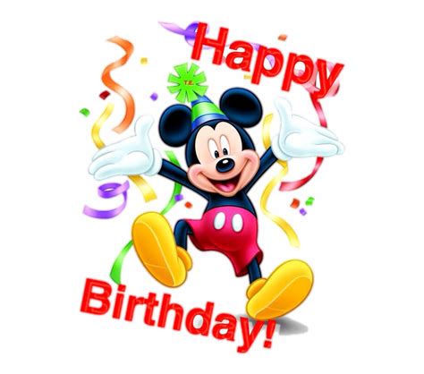 Mickey Mouse Happy Birthday Png Mickey Mouse Birthday Clip Art Library