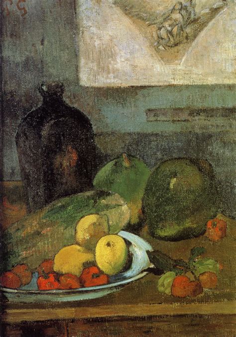 Paul Gauguin Still Life With Delacroix Drawing