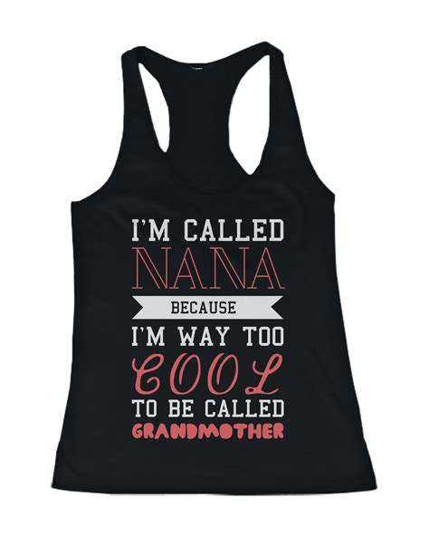 Cool To Be Called Grandmother Funny Tank Top Nana Tanks T For Grandma