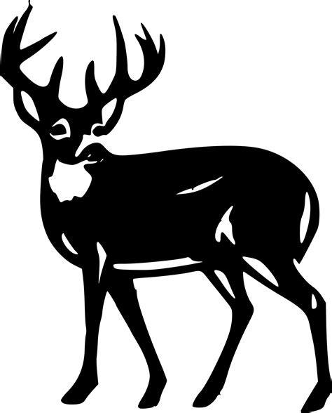 Deer Black And White Free Download On Clipartmag