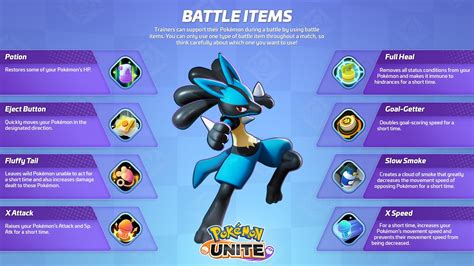 Pokemon Unite Items List Allgamers