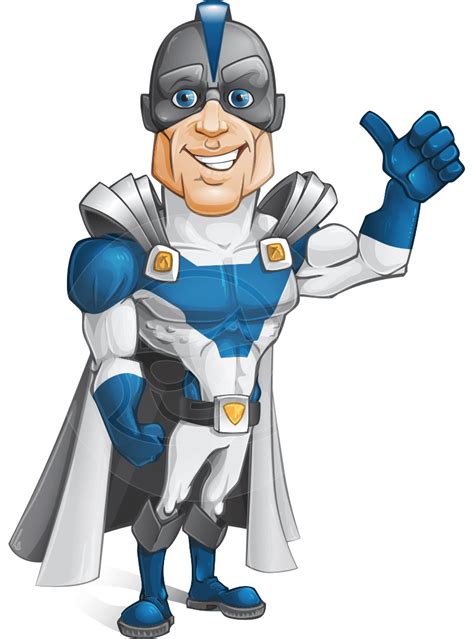 Retired Superhero Cartoon Vector Character Graphicmama