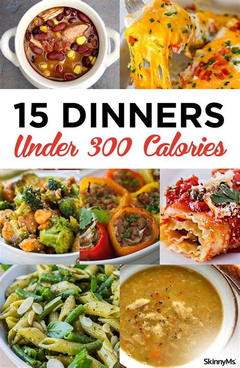 One giant candy bar, one large soda, 2 rice cakes. 15 Dinners Under 300 Calories | Dinner under 300 calories, 300 calorie dinner, Low calorie dinners