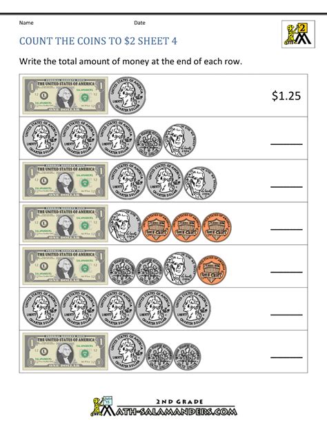 Free Printable Coin Worksheets Printable Blank World