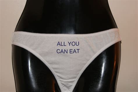 All You Can Eat Sexy Slut Wife Tease Panties Knickers Underwear Size 8 10 12 14 Ebay