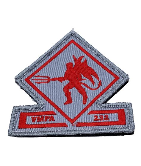 Vmfa 232 Red Devils Squadron Patch With Hook And Loop Squadron