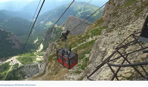 Travel Videos ‘lagazuoi Cable Car Falzarego Pass In The Italian