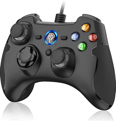 Easysmx Pc Game Gamepad Wired Gaming Controller Joystick Dual Vibration Turbo Windows Android