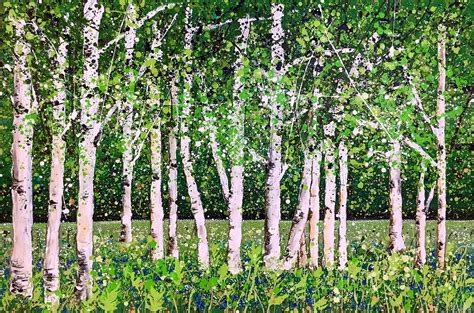 Silver Birch Walk Sally Oasis Paintings