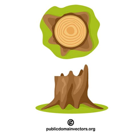 Tree Stump Vector At Collection Of Tree Stump Vector
