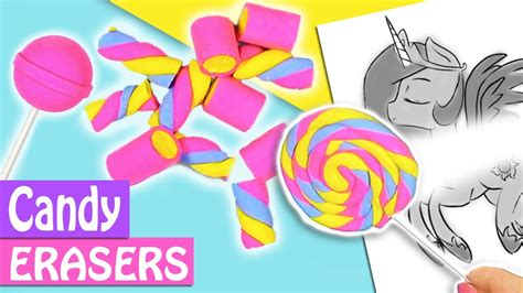 Diy Candy Erasers School Supplies Innova Crafts Youtube