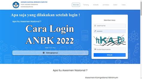 Cara Login Anbk 2022 Yang Benar Youtube