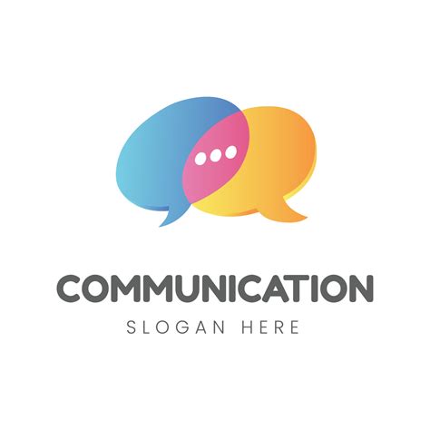 Communication Logo Design Template Vector 14002177 Vector Art At Vecteezy