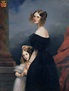 ca. 1840 Anne-Louise Alix de Montmorency, with her daughter by Claude ...