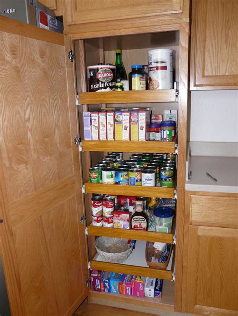 Sliding trash and recycle systems. Kitchen pantry cabinet pull out shelf storage sliding shelves
