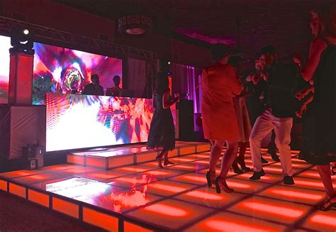 Video Wall Dj Boothled Lighted Dance Stage And Floornw York