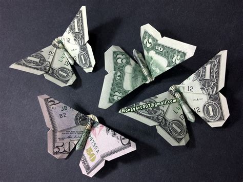 Butterfly Money Origami Insect Animal Dollar Bill Cash Etsy