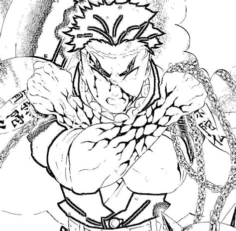 Strong Gyomei Himejima Coloring Page Download Print Or Color Online