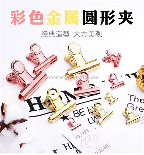 50mm Bulldog Clips Letter Clips Stainless Steel Gold Metal Paper Binder