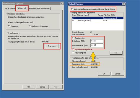 Setting A Fixed Size Paging File In Windows Cybersecure Support