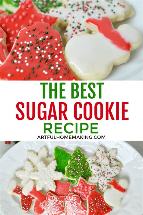 The cookbook recipe's biggest tip is to let the cookie dough sit for 30 minutes before baking; Christmas Sugar Cookies | Recipe (With images) | Best ...