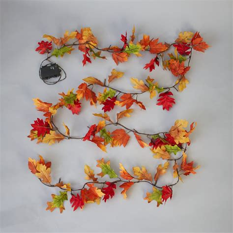 Leaves Are Falling Autumn Is Calling Led Lighted Garland Decoration