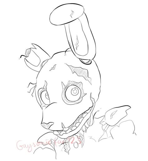Spring Trap Bymy Friend Pikachu Coloring Page Fnaf Coloring Pages