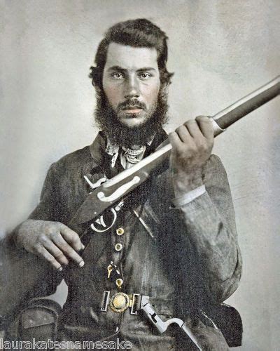 Confederate Soldier J B White Of Tennessee Note The Tenn Buckle