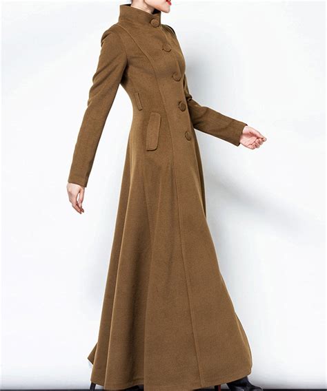 Women Long Full Length Wool Jacket Warm Cozy Coat Plus Size Etsy