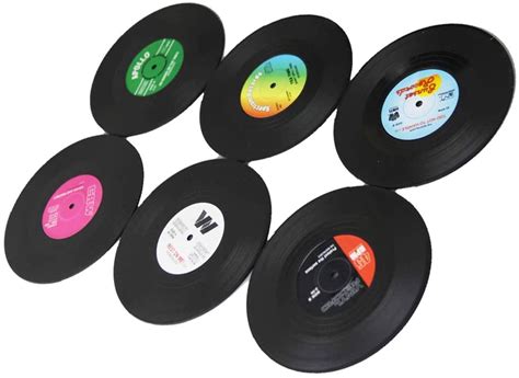 6 Posavasos Vintage Vinyl Va De Vinilo Shop