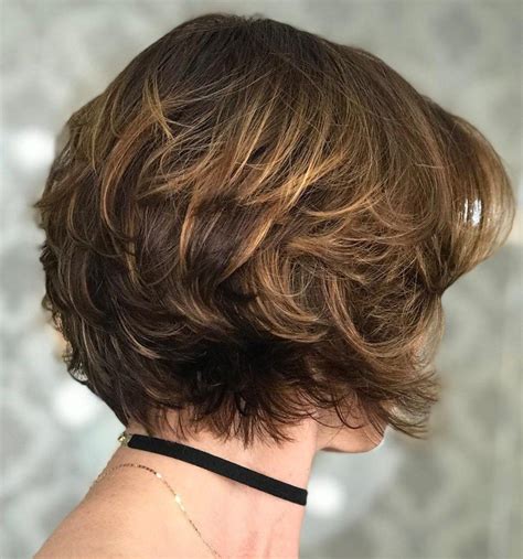 Short Feathered Haircut With Highlights Short Hairstyles