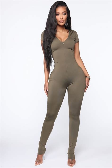 Right About Tight Jumpsuit Olive Fashion Tight Jumpsuits Jumpsuit