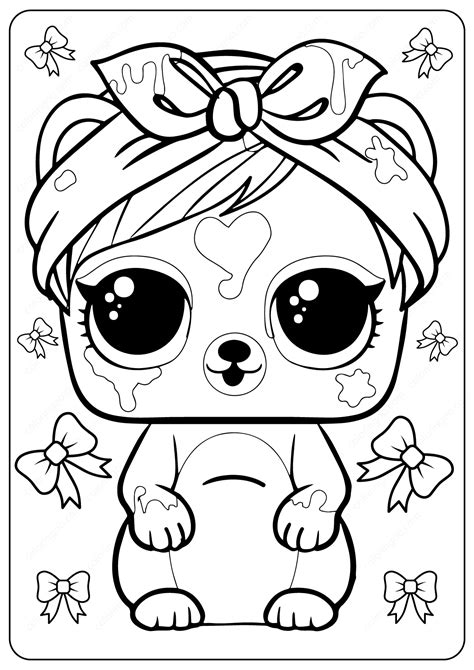 You could also print the image by clicking the print button above the image. Free Printable LOL Surprise Coloring Pages