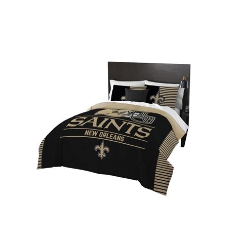 4.5 out of 5 stars. New Orleans Saints 3 Piece FULL 86 x 86 & 2 Pillow NFL ...