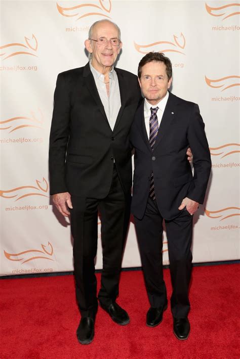 Michael J Fox And Christopher Lloyd Reunion Photo 2018 Popsugar