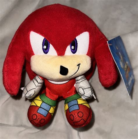 Mavin Sonic Boom 6 Big Head Knuckles Plush Tomy ~ Sonic The Hedgehog