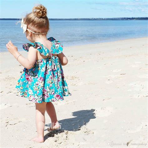 2019 Baby Girls Floral Dresses Two Pieces Setcotton Dress