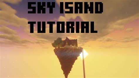Minecraft Sky Island Base Tutorial Youtube