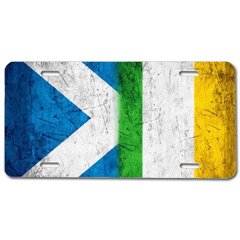 Scots Irish Flag License Plate Vehicle Accessories Scottish Etsy