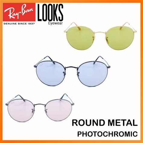 Ray Ban Round Metal Photochromic Rb3447 แว่นกันแดด Sunglasses Evolve Shopee Thailand