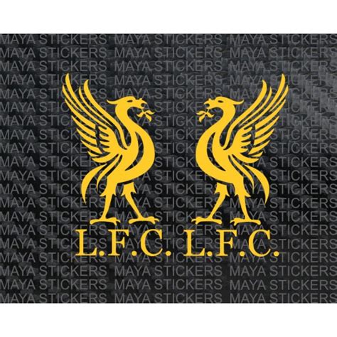 Liverpool Fc Logo Stickers Decal Pair Of 2 Flipped Stickers