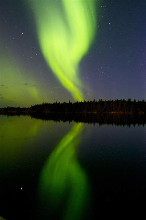 Northern reflections by Steve McDougall on 500px | Northern lights, Island lake, Northern