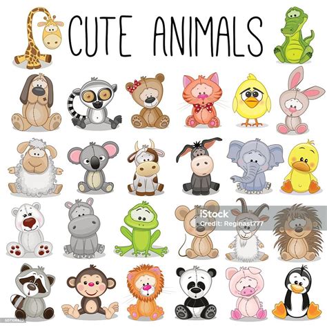 Set Of Cute Animals Stock Vector Art 507108822 Istock