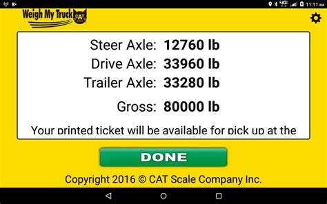 Printable Scale Ticket