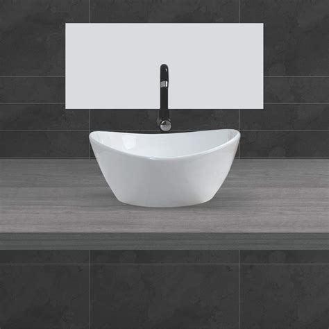 Belmonte Ceramic Bathroom Basin Oval Shape Table Topover Counter